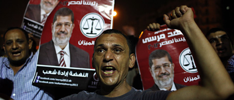 Folk protesterar på Frihetstorget i Egypten igen. Foto: Nasser Nasser/Scanpix